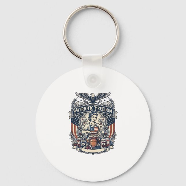 Porte-clés Fabricant de confiture patriotique (Recto)