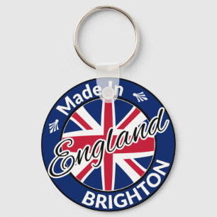 Porte-clés Fabriqué à Brighton Angleterre Union Jack Drapea