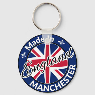 Porte-clés Fabriqué à Manchester Angleterre Union Jack Drapea