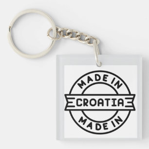 Porte-clés Fabriqué en Croatie – Souvenir unique e