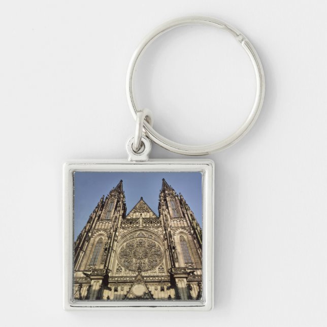 Porte-clés Façade de la cathédrale de St Vitus (Devant)