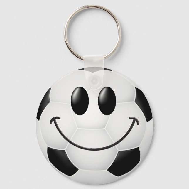 Porte-clés Face de balle de football (Recto)