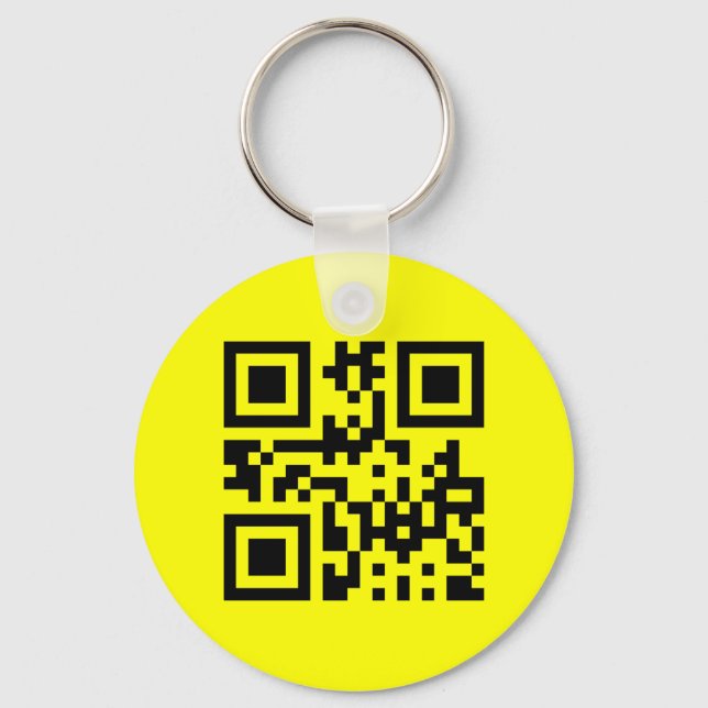 Porte-clés Face heureuse ☻ inversée — Code QR (Recto)