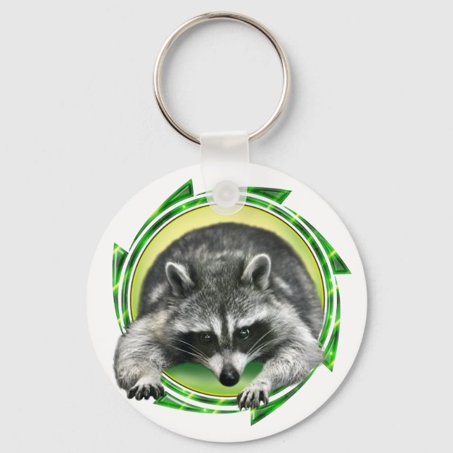 Porte-clés Face Raccoon (Recto)