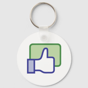 Porte-clés Facebook aiment le bouton