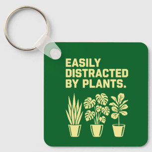 Porte-clés Facilement Distrait Par Les Plantes