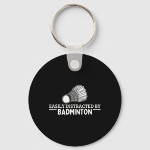 Porte-clés Facilement Distrait Par Volant de badminton Funny 