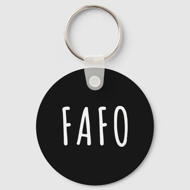 Porte-clés Fafo Trump, Donald Trump Fafo  (Recto)