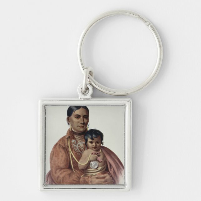 Porte-clés Faire-Chéri-Vont, une femme d'Osage (Devant)
