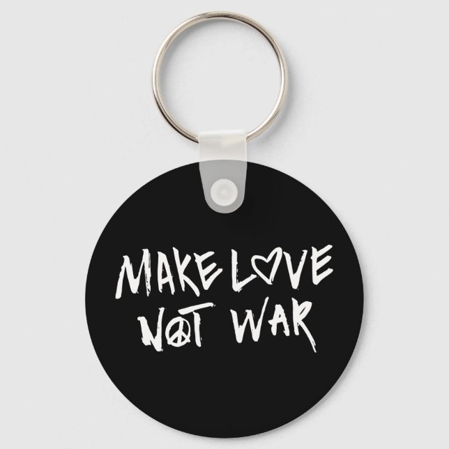 Porte-clés Faire de l'amour pas la guerre (Recto)