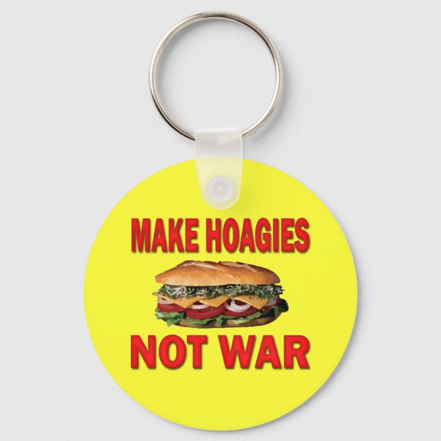 PORTE-CLÉS FAIRE DES HOAGIES PAS DE GUERRE (Recto)