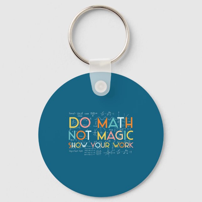Porte-clés Faire des maths drôles pas de spectacle de magie T (Recto)