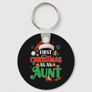 Porte-clés Faire-part Premier Noël Comme Tante Correspondant