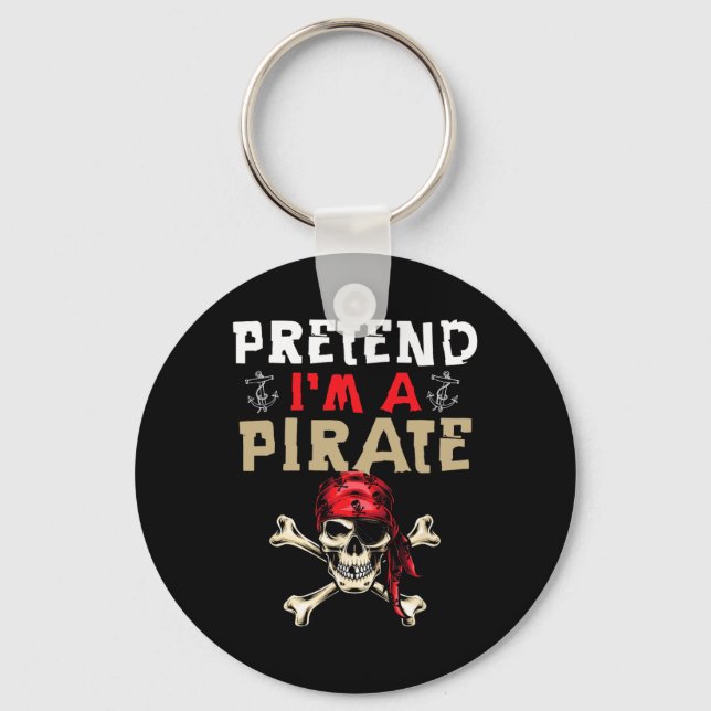 Porte-clés Faire semblant d'être un pirate - Drôle Pirate Hal (Recto)