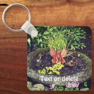 Porte-clés Fairy In A Garden Nature Personalized