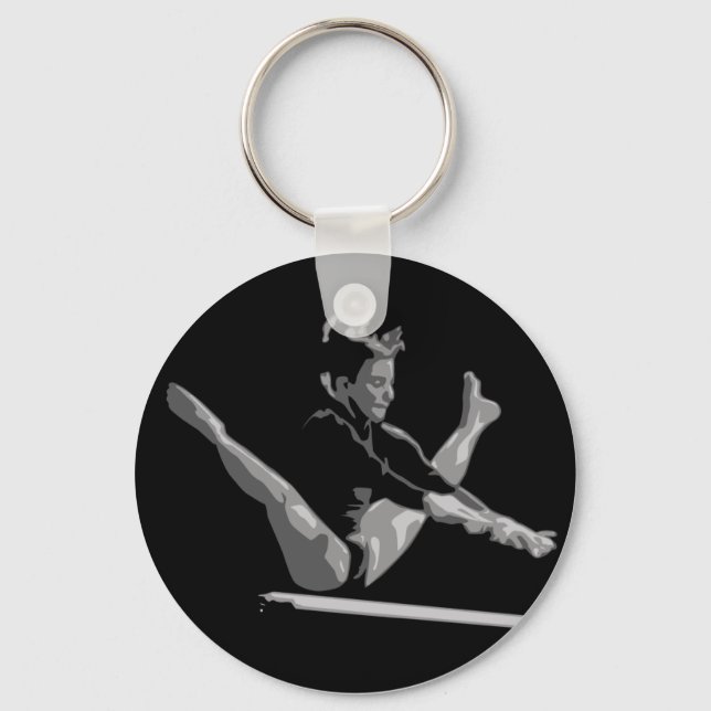Porte-clés faisceau de balance de gymnastique (Recto)