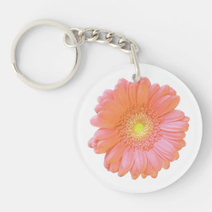 Porte-clés Faisée de gerbera orange