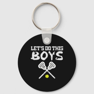 Porte-clés Faisons ça Garçons Lacrosse Cool Lax Joueurs Team