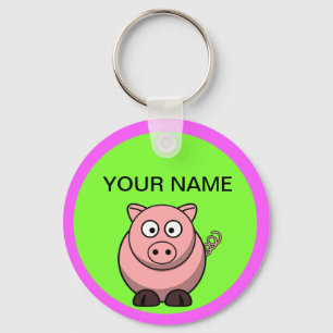 Porte-clés fait sur commande de porc
