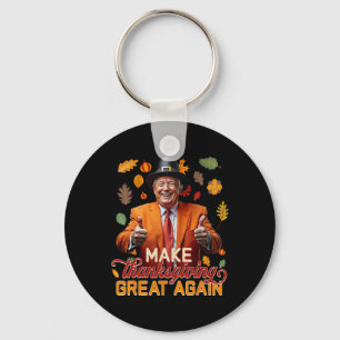 Porte-clés Faites de Thanksgiving une grande à nouveau automn