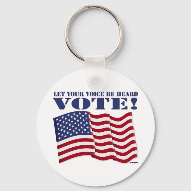 PORTE-CLÉS FAITES ENTENDRE VOTRE VOIX VOTEZ ! (Recto)