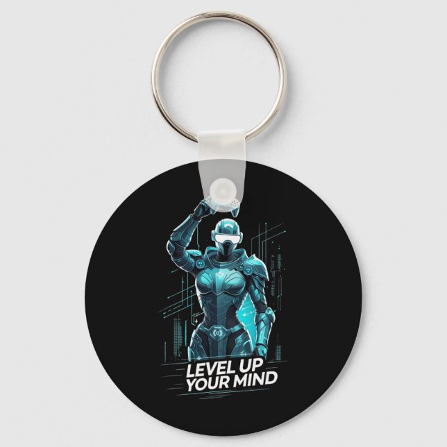 Porte-clés Faites Évoluer Votre Esprit Ai Gamer  (Recto)
