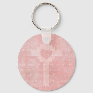 Porte-clés Faith Hope and Love Christian