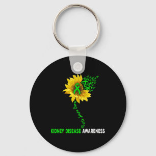 Porte-clés Faith Hope Cure Maladie du rein Tournesol Puzzle P