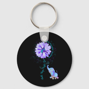 Porte-clés Faith Hope Fight Love Suicide Prévention Sensibili