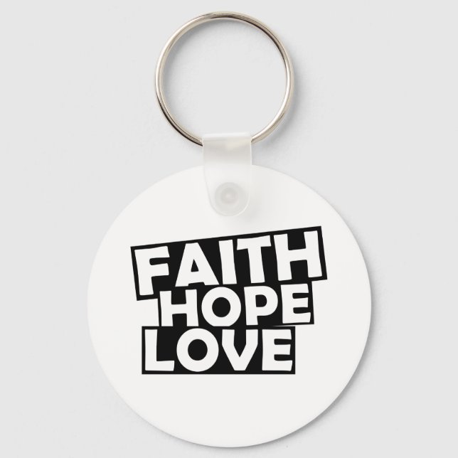 Porte-clés Faith Hope Love (Recto)