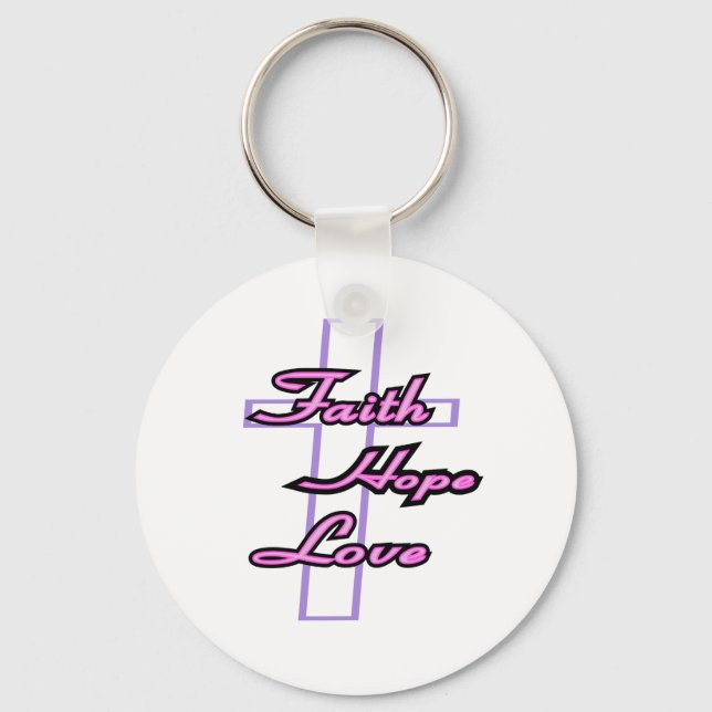 Porte-clés Faith Hope Love (Recto)