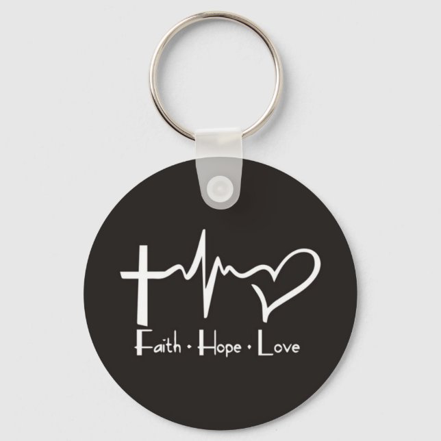 Porte-clés Faith Hope Love (Recto)