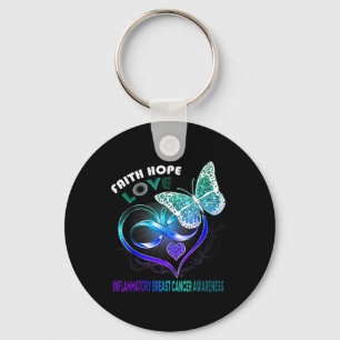 Porte-clés Faith Hope Love Homme Breast Cancer Sensibilisatio