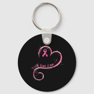 Porte-clés Faith Hope Love Pink Ribbon Cancer du sein Prix