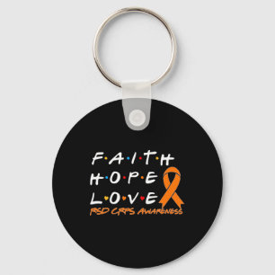 Porte-clés Faith Hope Love Rsd Crps Sensibilisation