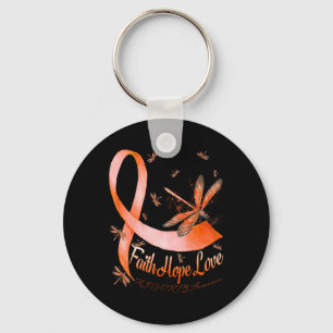Porte-clés Faith Hope Love RSD CRPS Sensibilisation Dragonfly