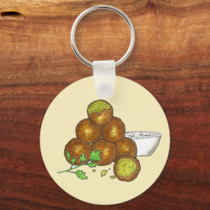 Porte-clés Falafel Balls Moyen-Orient pois chiches égyptien