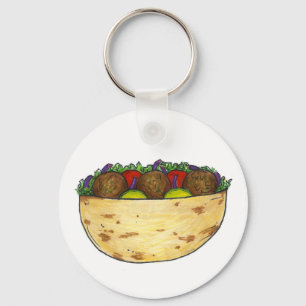 Porte-clés Falafel Pita Sandwich Food Porte - clé cadeau