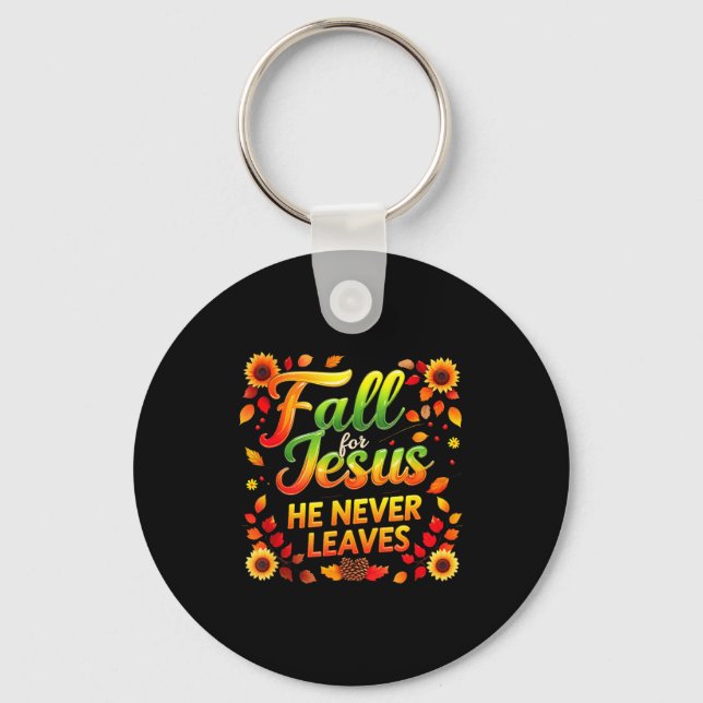 Porte-clés Fall Christian Thanksgiving Autumn Jesus My Favour (Recto)