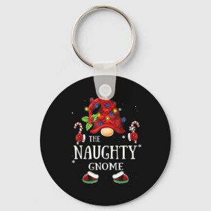 Porte-clés Famille assortie Le groupe de Noël du gnome vilain