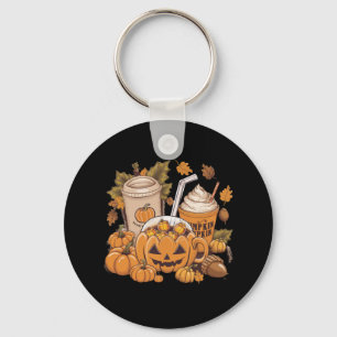 Porte-clés Famille d'automne Halloween Thanksgiving Mignon Au