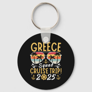 Porte-clés Famille de croisières Grèce 2025 Escadrons de vaca
