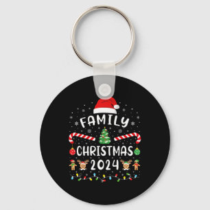 Porte-clés Famille de Noël 2024 Escadron d'elfes Père Noël No
