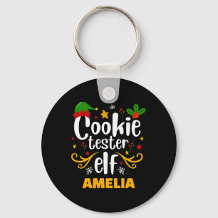Porte-clés Famille d'elfes correspondants testeurs de cookies