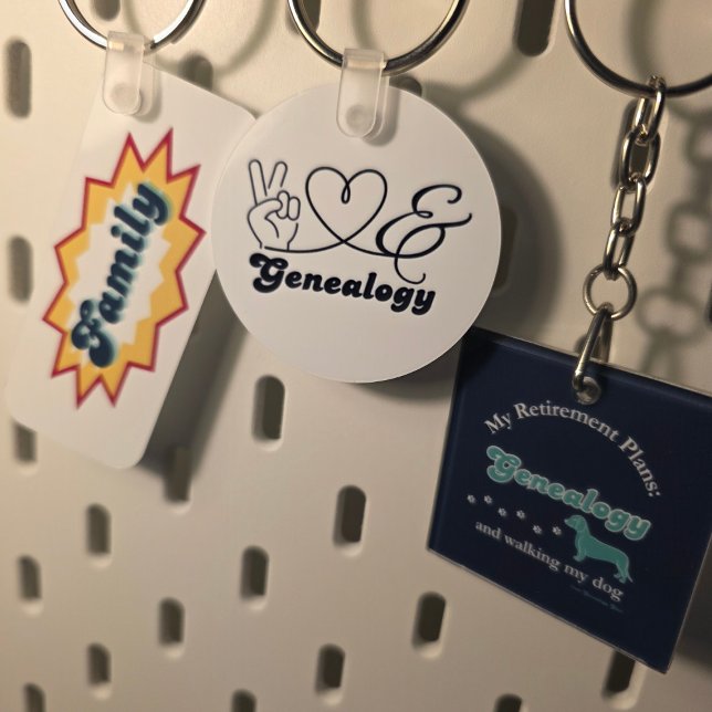 Porte-clés Famille, design pop de bande dessinée (Bag charms ready to go)