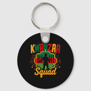 Porte-clés Famille Kwanza Squad Afro-american Happy Kwanzaa S