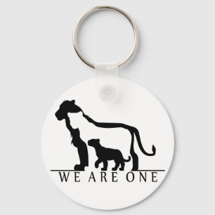 Porte-clés Famille Lion (version blanche)