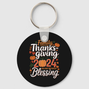 Porte-clés Famille Thanksgiving 2024 Thanksgiving Crew Matchi