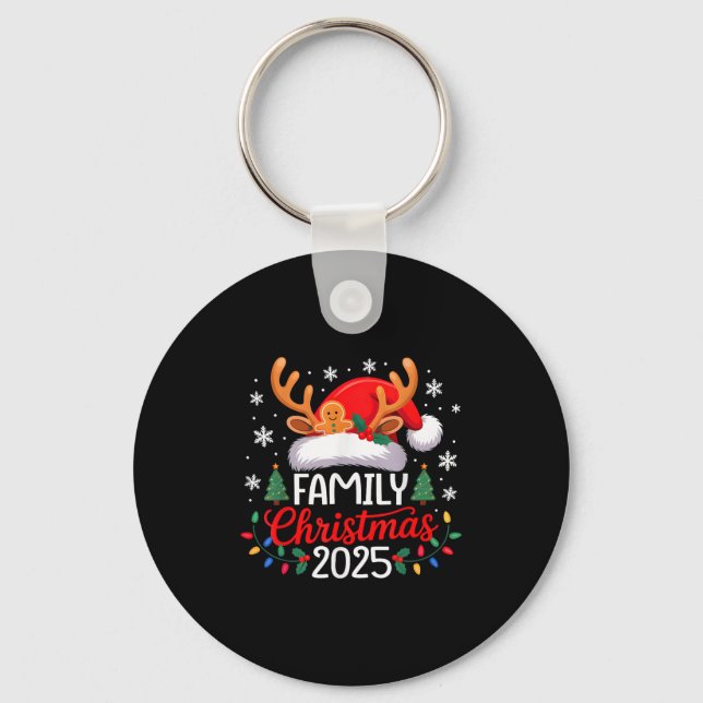 Porte-clés Family Christmas 2025 Matching Family Christmas Xm (Recto)