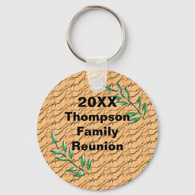 Porte-clés Family Reunion Green Tree Branches Keepsake (Recto)